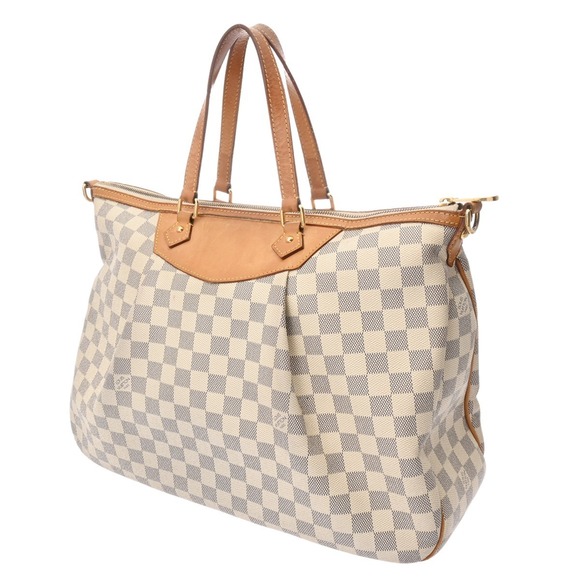 Louis Vuitton Handbags - Louis Vuitton Azur Handbag White Damier Syracuse Canvas